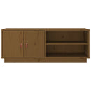tv-bord 105x34x40 cm massivt fyrretræ gyldenbrun