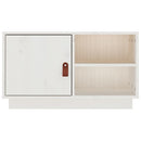 tv-bord 70x34x40 cm massivt fyrretræ hvid