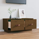 tv-bord 80x34x40 cm massivt fyrretræ gyldenbrun