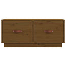 tv-bord 80x34x40 cm massivt fyrretræ gyldenbrun