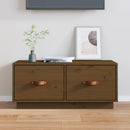 tv-bord 80x34x40 cm massivt fyrretræ gyldenbrun