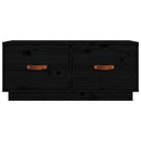 tv-bord 80x34x35 cm massivt fyrretræ sort
