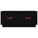 tv-bord 80x34x35 cm massivt fyrretræ sort
