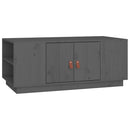sofabord 100x50x41 cm massivt fyrretræ grå