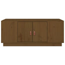 sofabord 100x50x41 cm massivt fyrretræ gyldenbrun
