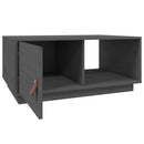 sofabord 80x50x35,5 cm massivt fyrretræ grå