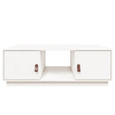 sofabord 100x50x35 cm massivt fyrretræ hvid