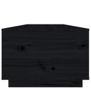 sofabord 100x50x35 cm massivt fyrretræ sort
