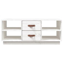 sofabord 100x50x41 cm massivt fyrretræ hvid
