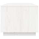 sofabord 100x50x41 cm massivt fyrretræ hvid
