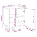sengeborde 2 stk. 40x34x45 cm massivt fyrretræ hvid