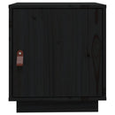 sengeborde 2 stk. 40x34x45 cm massivt fyrretræ sort