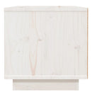 sengebord 40x34x35 cm massivt fyrretræ hvid