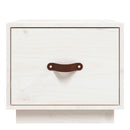 sengeborde 2 stk. 40x34x35 cm massivt fyrretræ hvid