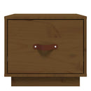 sengeborde 2 stk. 40x34x35 cm massivt fyrretræ gyldenbrun