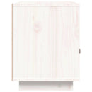 sengebord 40x34x45 cm massivt fyrretræ hvid