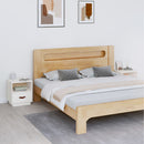 sengeborde 2 stk. 40x34x45 cm massivt fyrretræ hvid