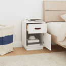 sengeborde 2 stk. 40x34x55 cm massivt fyrretræ hvid