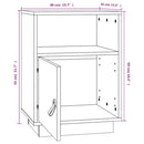 sengeborde 2 stk. 40x34x55 cm massivt fyrretræ grå
