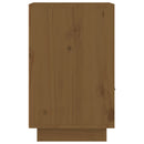 sengeborde 2 stk. 40x34x55 cm massivt fyrretræ gyldenbrun