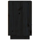 sengebord 40x34x55 cm massivt fyrretræ sort