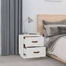 sengeborde 2 stk. 40x34x45 cm massivt fyrretræ hvid