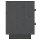 sengeborde 2 stk. 40x34x45 cm massivt fyrretræ grå