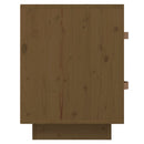 sengebord 40x34x45 cm massivt fyrretræ gyldenbrun