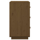 sengeborde 2 stk. 40x40x75 cm massivt fyrretræ gyldenbrun