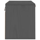 vægskab 60x30x35 cm massivt fyrretræ grå