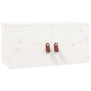 vægskabe 2 stk. 60x30x30 cm massivt fyrretræ hvid