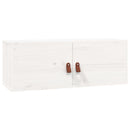 vægskabe 2 stk. 80x30x30 cm massivt fyrretræ hvid