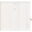 vægskabe 2 stk. 80x30x30 cm massivt fyrretræ hvid