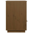 skrivebordsskab 40x50x75 cm massivt fyrretræ gyldenbrun