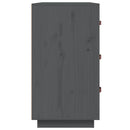 skænk 80x40x75 cm massivt fyrretræ grå