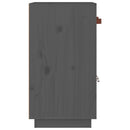 skænk 65,5x40x75 cm massivt fyrretræ grå