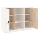 skænk 100x40x75 cm massivt fyrretræ hvid