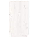 skænk 100x40x75 cm massivt fyrretræ hvid