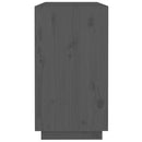 skænk 100x40x75 cm massivt fyrretræ Grå