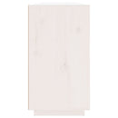 skænk 100x40x75 cm massivt fyrretræ hvid