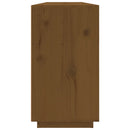 skænk 100x40x75 cm massivt fyrretræ gyldenbrun