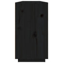 skænk 100x40x75 cm massivt fyrretræ sort