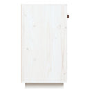 skænk 100x40x75 cm massivt fyrretræ hvid
