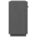 skænk 100x40x75 cm massivt fyrretræ Grå