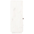 højskab 34x40x108,5 cm massivt fyrretræ hvid