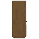 højskab 34x40x108,5 cm massivt fyrretræ gyldenbrun