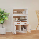 højskab 67x40x108,5 cm massivt fyrretræ hvid