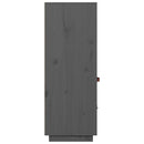 højskab 67x40x108,5 cm massivt fyrretræ grå