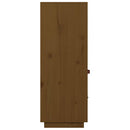 højskab 67x40x108,5 cm massivt fyrretræ gyldenbrun