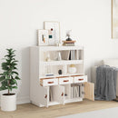 højskab 100x40x108,5 cm massivt fyrretræ hvid